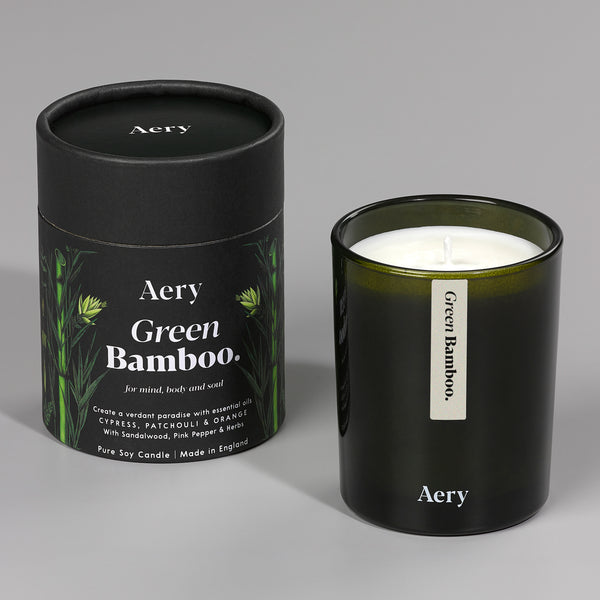 Green Bamboo Scented Candle