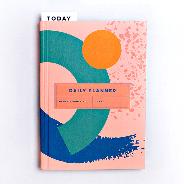 Daily Planner - Memphis Brush No.1 - The Completist