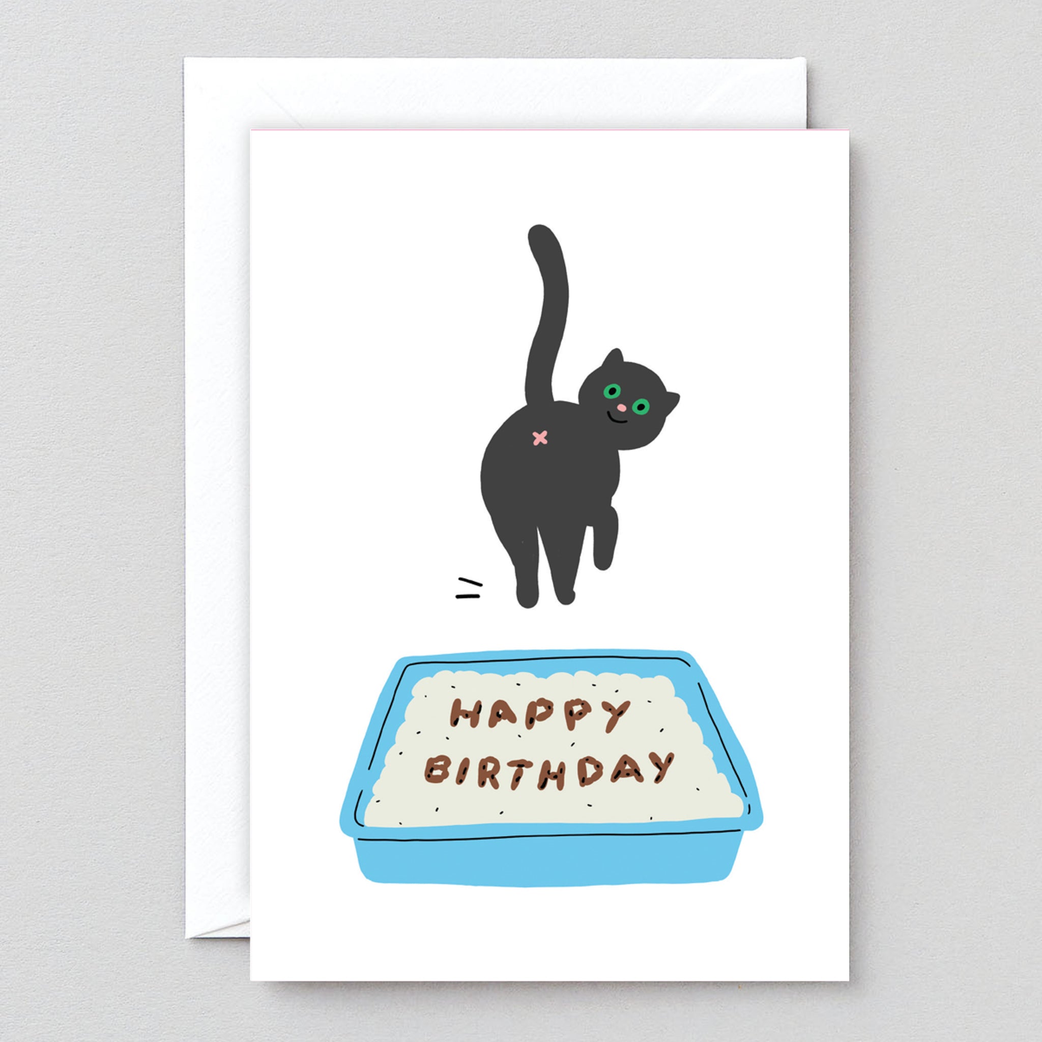 Birthday Cat Poop Card