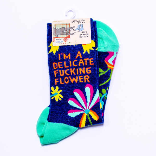 'I'm A Delicate F*cking Flower' Socks