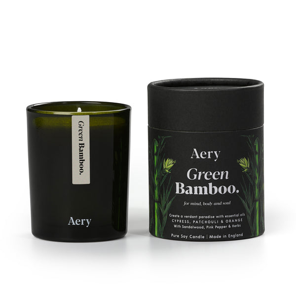 Green Bamboo Scented Candle