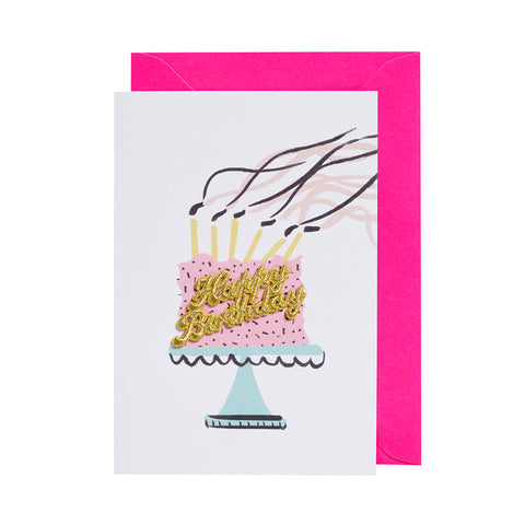 Cake Card - Happy Birthday