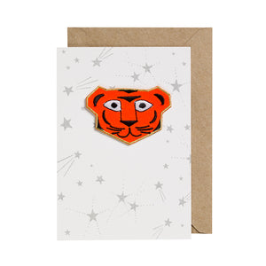 Iron On Patch Card - Tiger