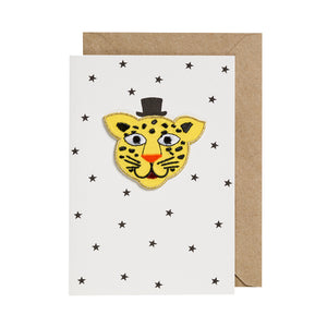 Iron On Patch Card - Leopard