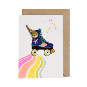 Iron On Patch Card - Rollerskate