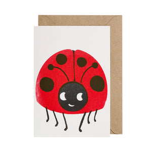 Paper Balloon Card - Ladybird