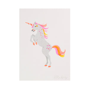 Unicorn Risograph Print