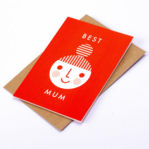 Best Mum Top Knot Card