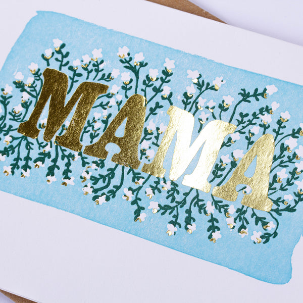 Mama Letterpress Card