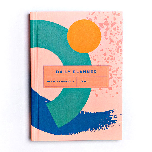 Daily Planner - Memphis Brush No.1 - The Completist