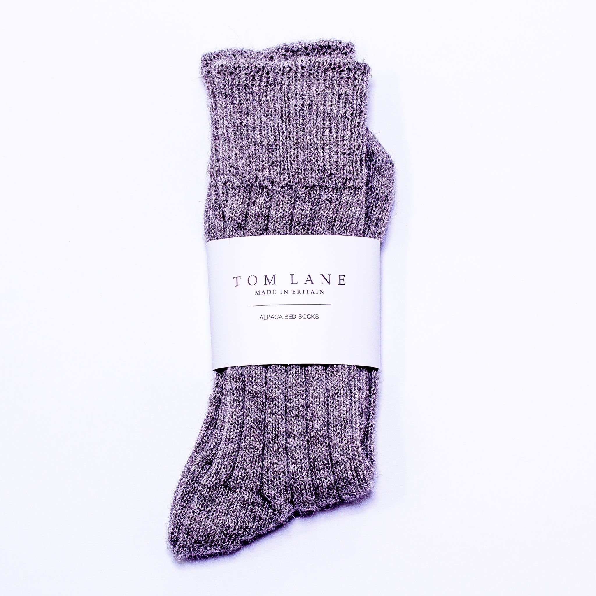 Alpaca Bed Socks - Grey