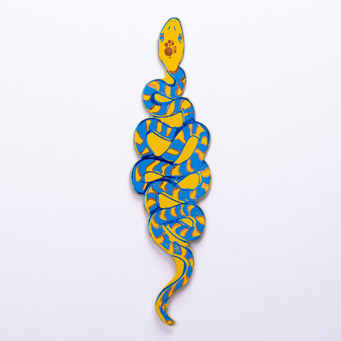 Snake Bookmark - Yellow