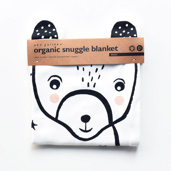 Wee Gallery Organic Snuggle Blanket - Bear