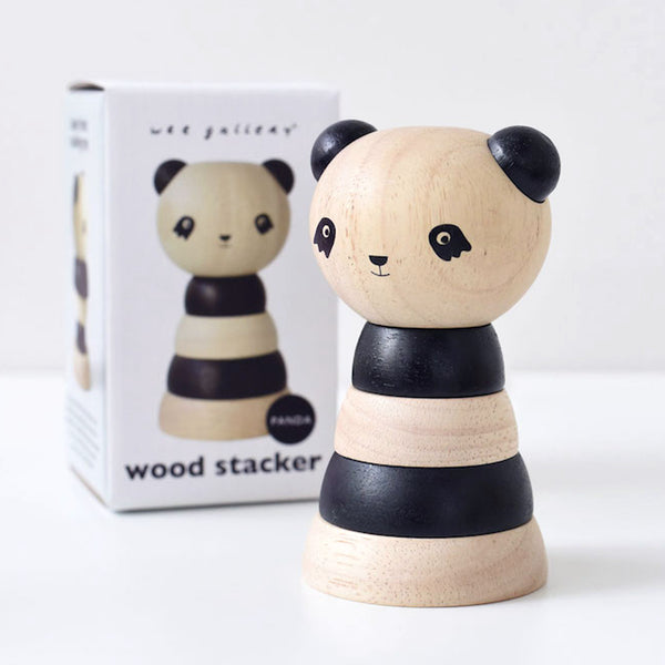 Wee Gallery Wood Stacker - Panda